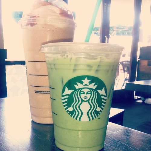 I need this right now. #Starbucks #therapy helps after one of those days at work. #greentea #frapp #