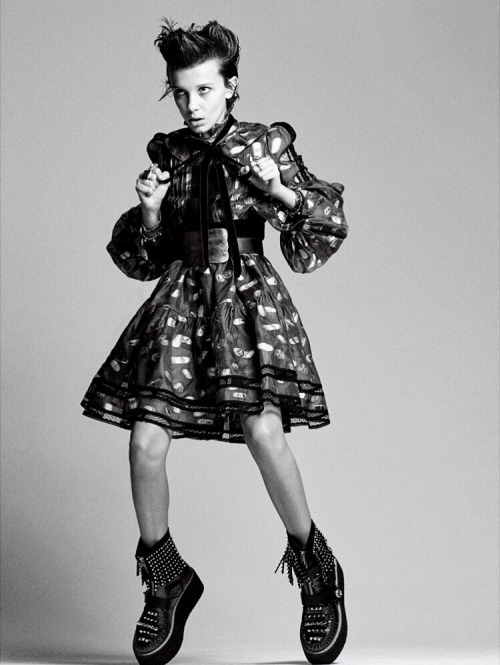 nancybyrs:millie bobby brown for interview magazine by mikael jansson