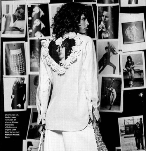 Undercover Mick Jagger shirt from spring/summer 2016 collection for Grazia Magazine France editorial