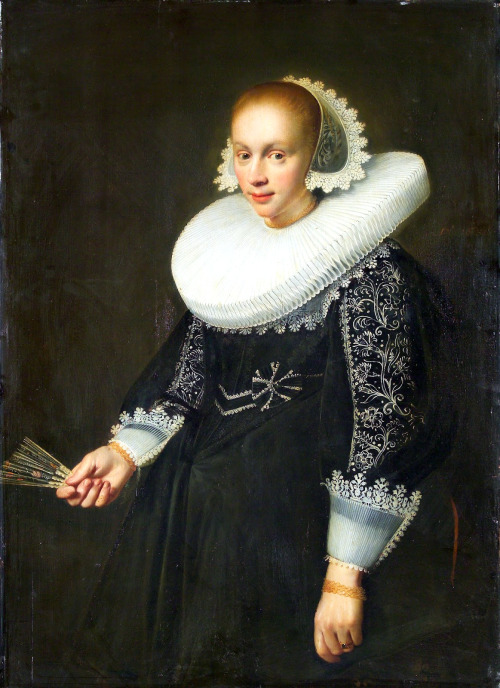 Portrait of a woman, attr. to Pieter Soutman 1625-30,Portrait of a Young Woman by Nicolaes Eliasz. P