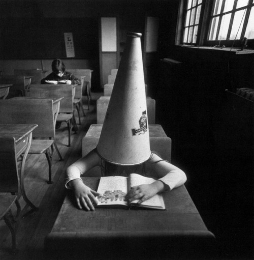 Arthur Tress (American, b. 1940, Brooklyn, NY, USA) - Girl with Dunce Cap, NY, 1972, Photography