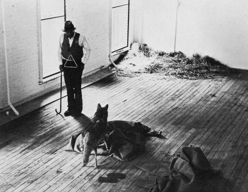 magictransistor: Joseph Beuys. I Like America and America Likes Me, 1974. Photo documentation by Car