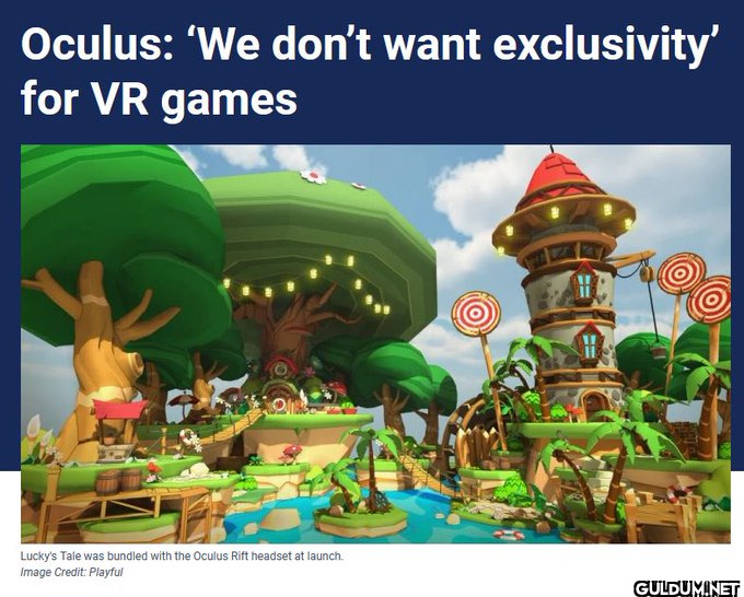 Oculus: 'We don't want...