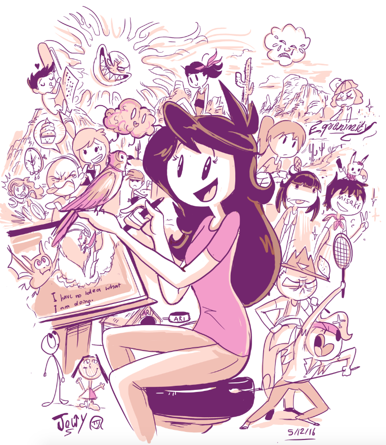 A fanart i did a while ago. she liked it on instagram :D : r/ jaidenanimations