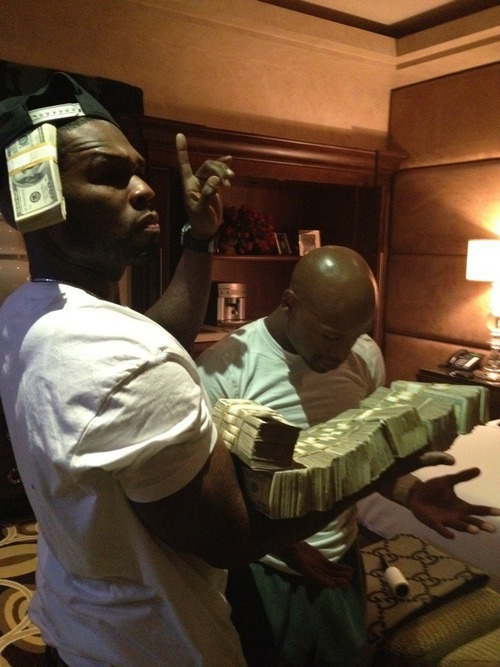 Floyd mayweather and 50 cent