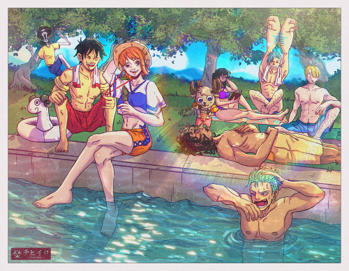 “Straw Hats” by Chihiyro Here’s a small preview of my piece for the Nami centric zine @opnamizine : 