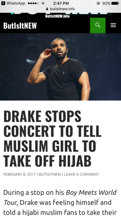 kankurette: drakeful:  mashallahwallahi: lmao Drake is trash!!!!!!! y’all tried it https://www.instagram.com/p/BQWXN8djHtw/  This is why we need to question things on this site. 