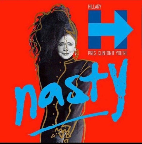 gorgeousnessandgorgosity:  “No my first name ain’t Baby, it’s Hillary, Miz Clinton if ya nasty… This isn’t pro Clinton or pro Trump, but after last night, this HAD to be made. I didn’t make this, but it’s awesome