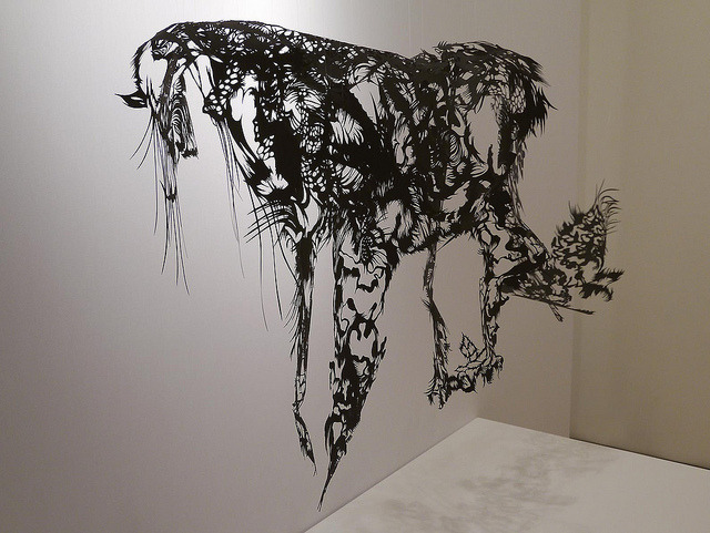 archiemcphee:  Japanese paper artist Nahoko Kojima creates awesome works of cut paper