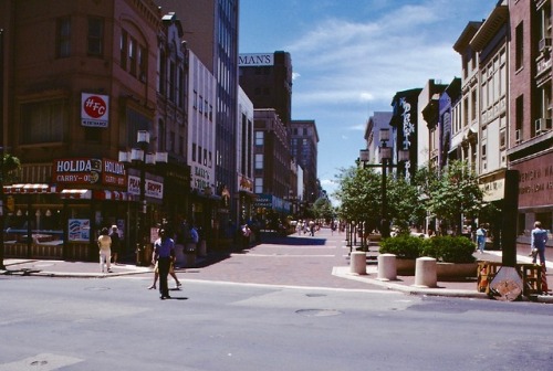 Howard Street Mall, Baltimore, 1977.In 1977 the retail decline of Baltimore’s Central Business Distr