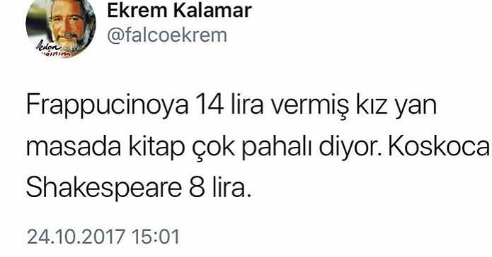 Frappucino'ya 14 lira...