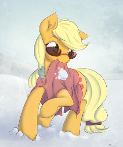 alasou:  “Pony in the snow” 