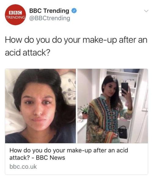 libertarirynn:  libfas:  Today in Goodbye Britain  How to do your makeup after an acid attack UK population skyrockets despite native birthrates still down Rape of white girls by Muslim gangs is NOT racist London primary school reflects British future