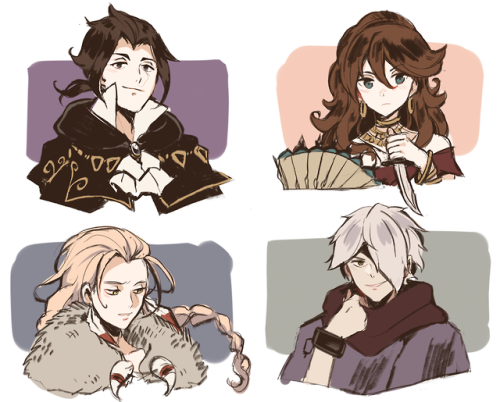 Patreon #52 was to sketch all 8 characters from Octopath Traveler. Playing this right now, I enjoyed