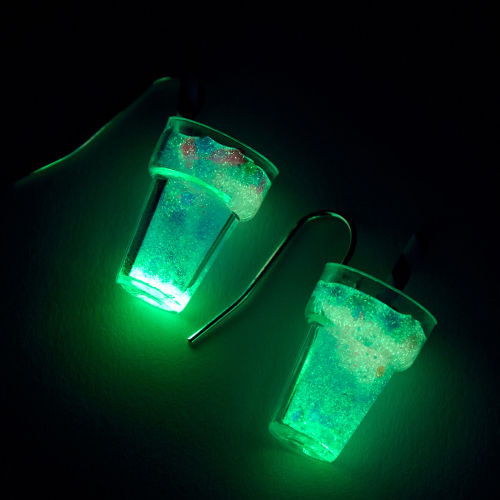 magicalshopping:♡ Glow in the Dark Pastel GlitterMilkshake from Claire’s ♡ 