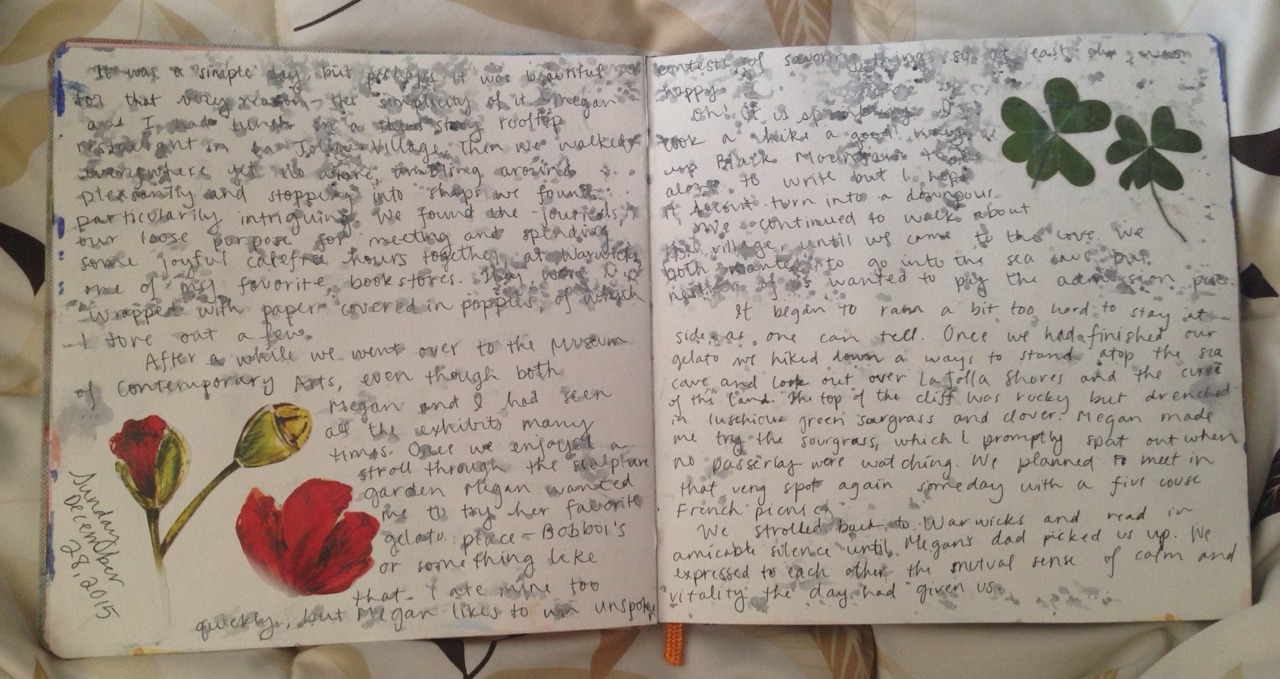 beartsybehappy:  Journal pages, December to February