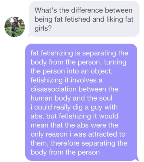 chessieness:  slayboybunny:  interquast:  so, just in case y’all think that fat fetishization isn’t a big deal, or just in case you think that fatphobia doesn’t exist fat fetishization of fat girls is often linked to sexism. this is proof of that.