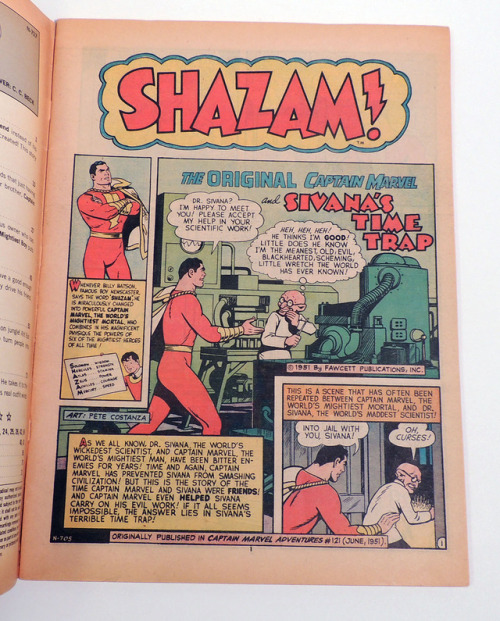 Gonna see Shazam tonight and I CAN’T WAIT! Here’s a classic treasury edition comic book from 1973 il