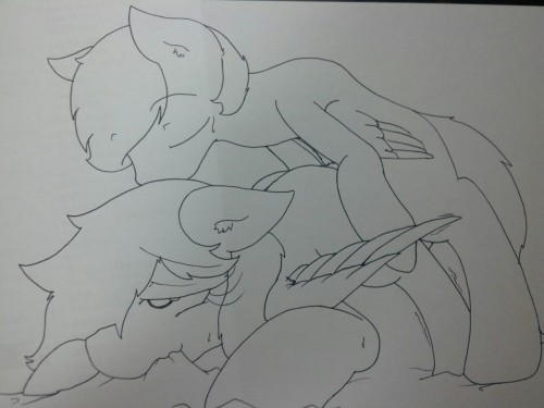 wbnsfwfactory:art trade ask-ryuko-rush wip :D  Oh my~