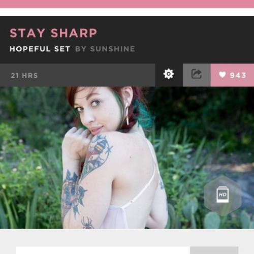 I goofed on the day y'all lol, my newest @suicidegirls set &ldquo;stay sharp&rdquo; shot by 