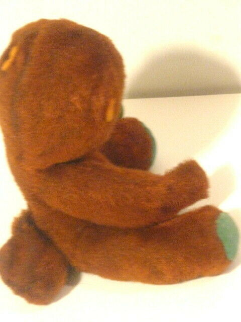 Vintage Plush Stuffed Monkey Rubber Face 6” Cocked Head. 6” tall w Squeaker EBAY miktoys