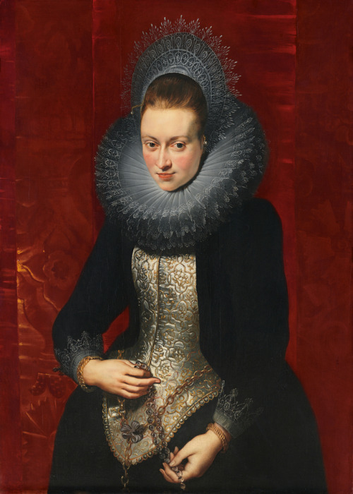 artisaword:Peter Paul Rubens (1577–1640)Portrait of a Young Woman with a Rosaryc. 1609–1