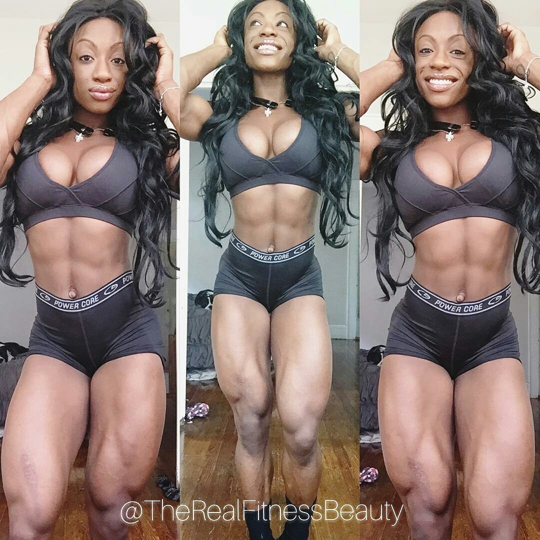 lift24-7everyday:  Shanique K Grant @therealfitnessbeauty   #shesquatsbro #quadsquad