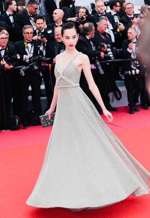 Kiko Mizuhara in Christian DiorSPRING 2018 COUTURE at the 2018 Cannes Film Festival