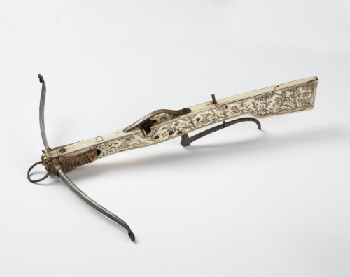 Child&rsquo;s hunting crossbow, 1600. Unknown artist. Germany.Crossbow makers were affiliated as a s