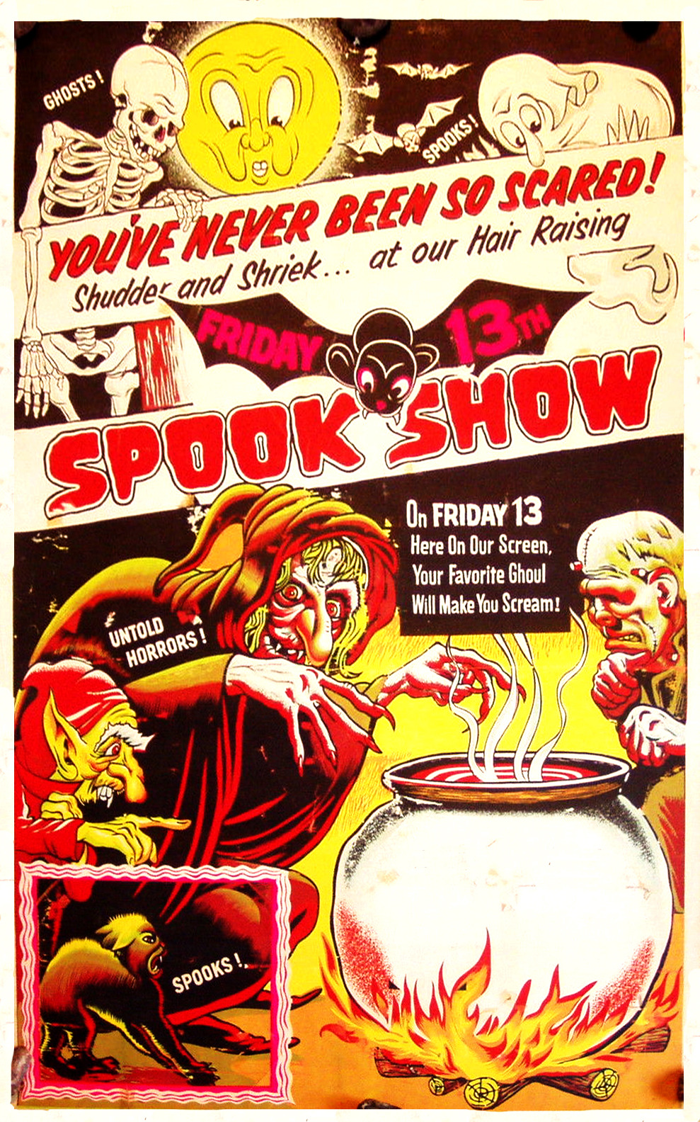 ronaldcmerchant:Friday the 13th Spook Show-circa late 40’s early 50’s