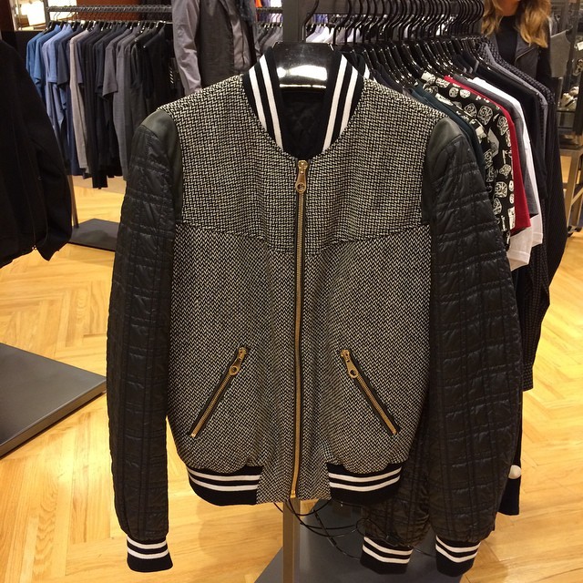 New outerwear just in @nordstromchi Men’s Designer. We just got in this fresh Dolce & Gabbana varsity jacket. Come on in and I’ll show you what’s new for Pre Fall. (at Nordstrom Michigan Avenue)