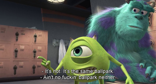 bryko:I’m watching Monsters Inc. with Pulp Fiction subtitles