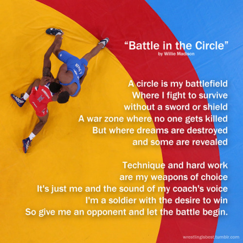 wrestlingisbest: &ldquo;Battle in the Circle&rdquo; by Willie Madison
