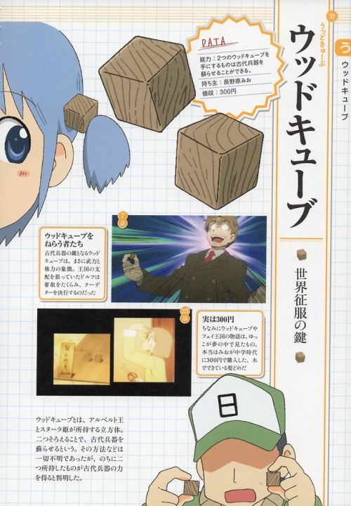 Nichijou Daihyakka - Wood Cube (Pg 20)