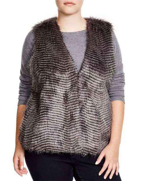 Bb Dakota Plus Libby Faux Fur Vest