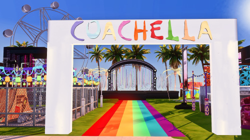 sea-cross: Coachella by The Collective- 64x64 furnished generic lot - art installations by @mik