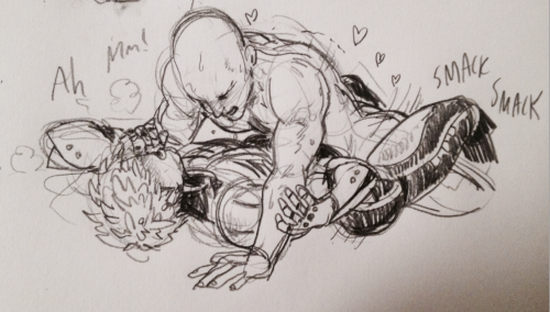 bristercommissions:Genos and Saitama are really vanilla and cute after…but genos being weak to dirty talk and the whole teacher/master power thing gets saitamas gears grinding (In case you’ve forgotten…I’m still nasty)