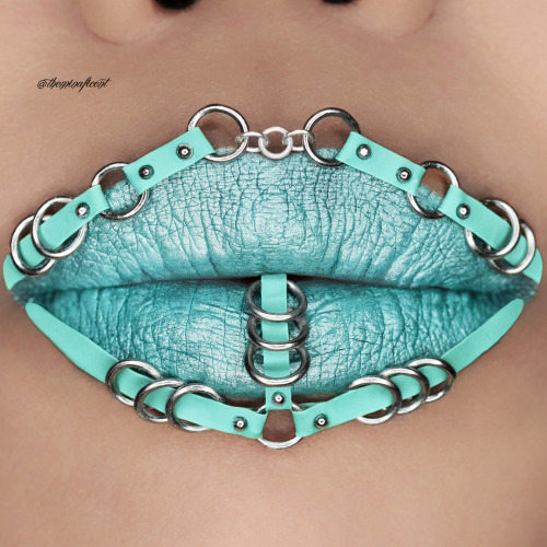 minaficent:I created this lip art which is heavily inspired from @creepyyeha’s designs. Her works ar