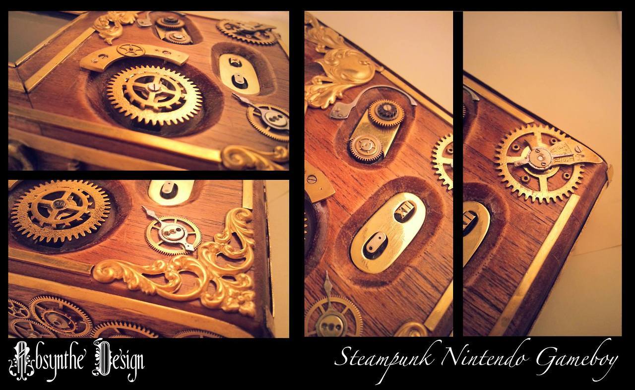 nomalez:  STEAMPUNK NINTENDO GAMEBOY by Absynthe Design Absynthe Design on the web: