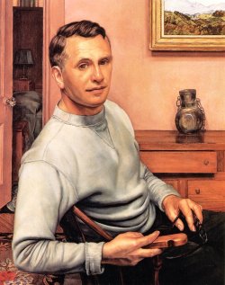 Luigi Lucioni (American, 1900-1988), Self-Portrait