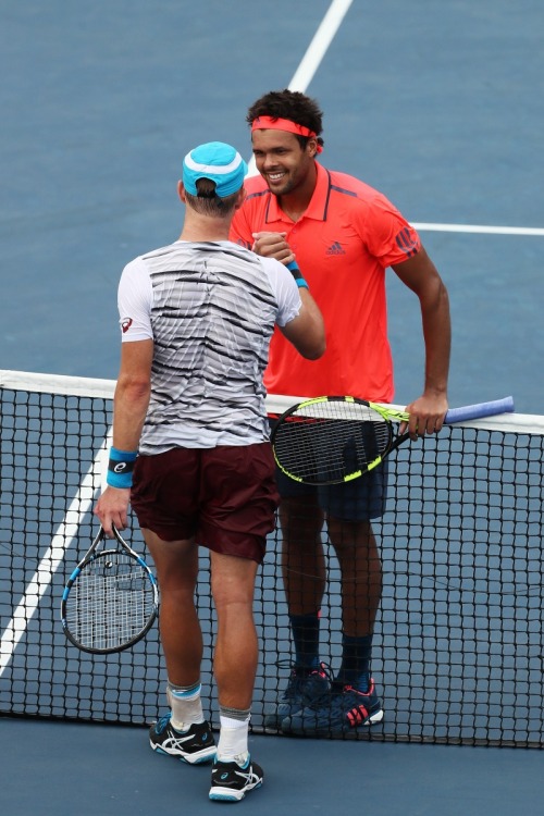 Tsonga def. Duckworth 6-4, 3-6, 6-3, 6-4