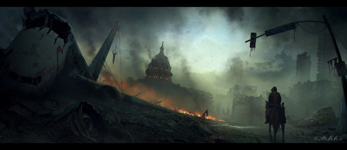 theamazingdigitalart:The amazing digital art of Vladimir Manyukhind'artiste Matte Painting: Digital 