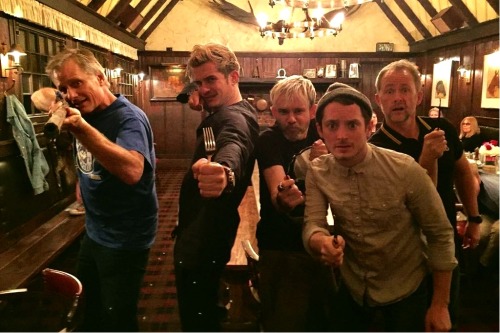 l-o-t-r:LOTR Cast Reunion: Viggo, Dominic, Elijah, Billy & Orlando (Jan 2017)via @DomsWildThings