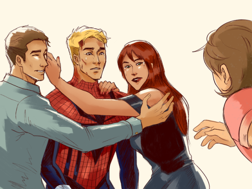 spider-kidz: “Ben! Oh my god, we thought you were dead.” A chuckle muffled into a sob. &