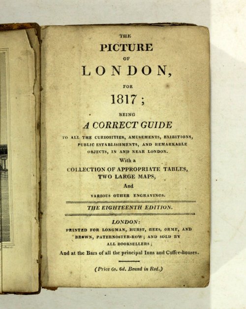 The Picture of London for 1817
