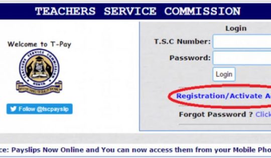 TSC payslip online Download and Registration
