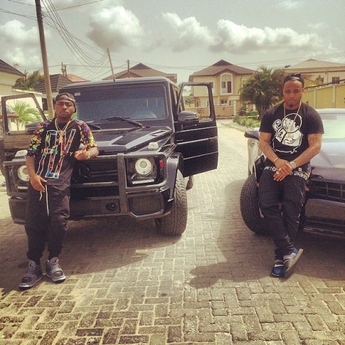 davido x his cousin, Adebayo Adeleke (B-Red)