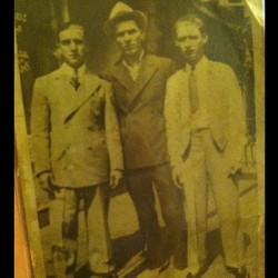 My handsome Great Grandfather is in the middle