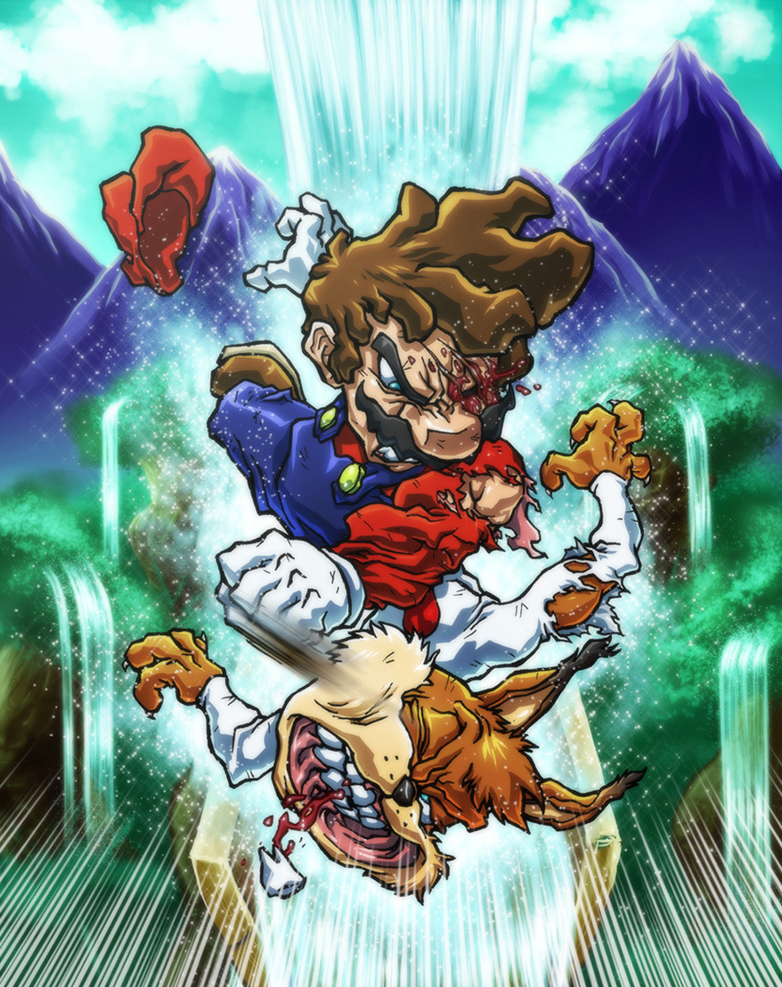 friendshipismax: pr1nceshawn: “Mario Versus…” by Sebastian von Buchwald Holy