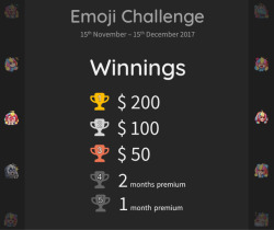 picartotv: Our First Emoji Challenge °˖✧◝(⁰▿⁰)◜✧˖°  Dear creative minds, It’s time for the community to add their own awesome emojis for everyone. So let’s start our first community emoji challenge with great rewards and more! The